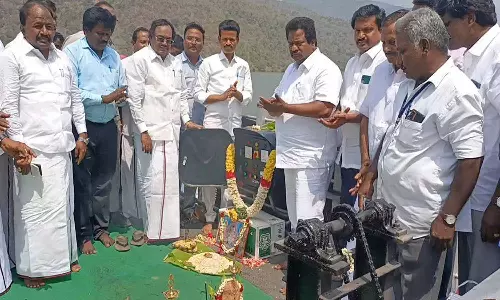 குப்பநத்தம் அணையில் தண்ணீர் திறப்பு