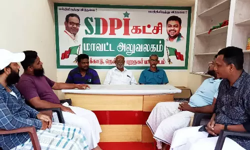 களக்காட்டில் எஸ்.டி.பி.ஐ. கூட்டம்