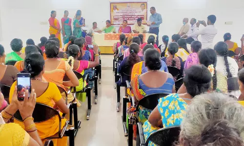 சூளகிரியில் சுய உதவி குழு பெண்களுக்கு பயிற்சி