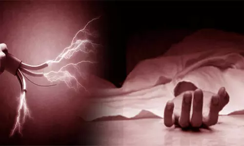 மின்சாரம் தாக்கி சைக்கிளில் சென்ற கூலித் தொழிலாளி பலி