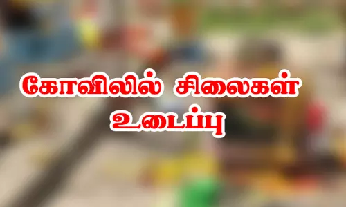 வெண்ணந்தூர் அருகே சித்தர் கோவிலில் சிலைகள் உடைப்பு-பரபரப்பு