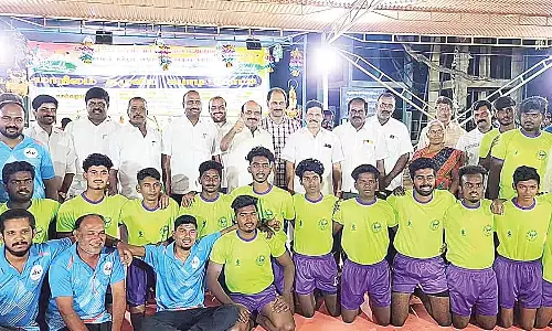 பல்லடத்தில் மாநில அளவிலான கபடி போட்டி - செல்வராஜ் எம்.எல்.ஏ.,துவங்கி வைத்தார்