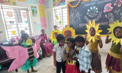 குமாரபாளையம் அரசு பள்ளியில்கற்றலை கொண்டாடும் விழா