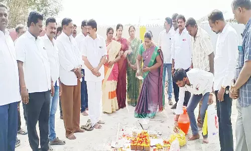 ரூ.39 லட்சம் மதிப்பீட்டில் மின்சார தகனமேடை பணிக்கு பூமிபூஜை