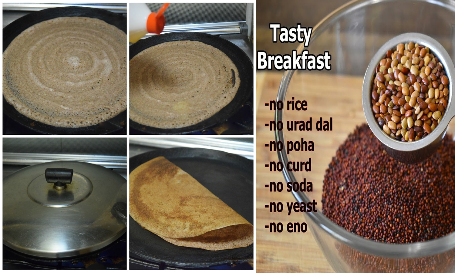 புரோட்டீன் நிறைந்த கேழ்வரகு கொள்ளு தோசை