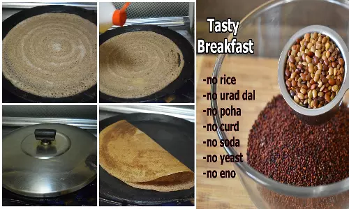 புரோட்டீன் நிறைந்த கேழ்வரகு கொள்ளு தோசை