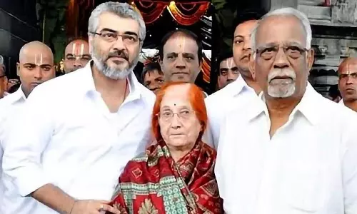 அஜித்தின் தந்தை உடலுக்கு நடிகர் சிவா, இயக்குனர் ஏ.எல்.விஜய் நேரில் அஞ்சலி