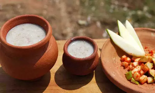 வாட்டி வதைக்கும் வெயில் - கம்பங்கூழ், மோர் விற்பனை அமோகம்