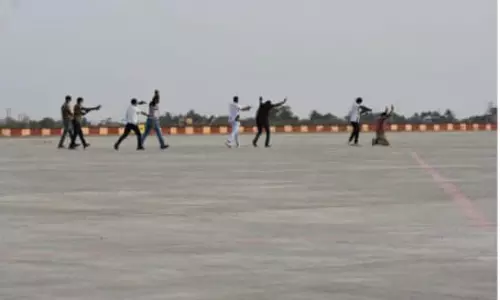 கோவை விமான நிலையத்தில் பாதுகாப்பு ஒத்திகை