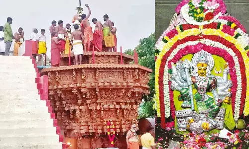 பெருமாநல்லூர் கொண்டத்து காளியம்மன் கோவிலில் குண்டம் திருவிழா ஏற்பாடுகள் தீவிரம்