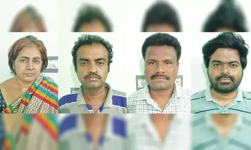164 பேரிடம் ரூ.7 கோடி மோசடி  செய்த பெண் உள்பட 4 பேர் கைது