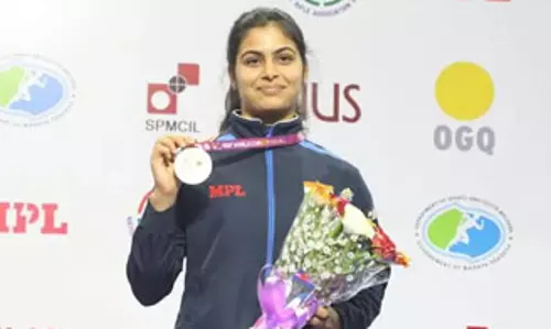 உலகக் கோப்பை துப்பாக்கி சுடுதல் போட்டி: இறுதி சுற்றில் வெண்கலம் வென்ற இந்திய வீராங்கனை