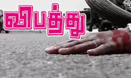 செம்பட்டி  அருகே பைக் விபத்தில் தொழிலாளி பலி