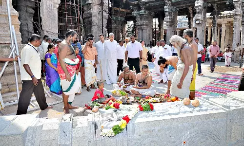 வீரவசந்தராயர் மண்டபத்தை சீரமைக்கும் பணி