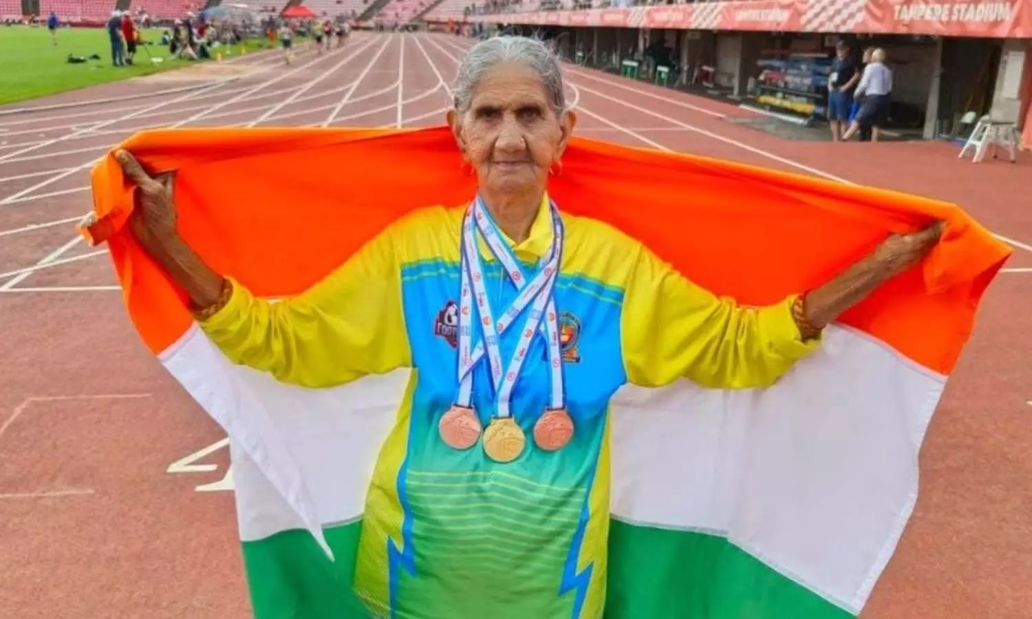 உலக மாஸ்டர்ஸ் தடகளம்: 95 வயது இந்திய மூதாட்டி பகவானிதேவி தங்கம் வென்றார் உலக மாஸ்டர்ஸ் தடகளம்: 95 வயது இந்திய மூதாட்டி பகவானிதேவி தங்கம் வென்றார்