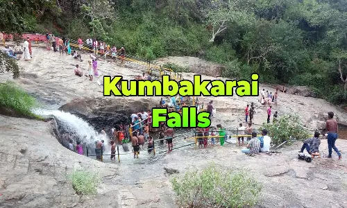 வெள்ளப்பெருக்கு ஓய்ந்தத: கும்பக்கரை அருவியில் குளிக்க மீண்டும் அனுமதி