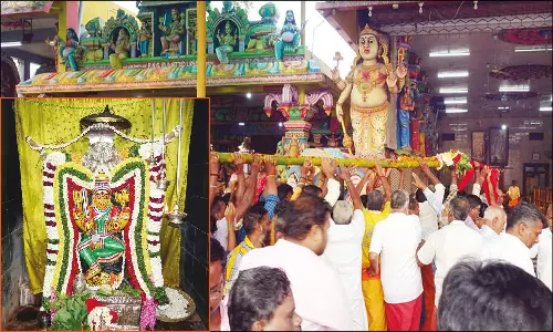 குடியாத்தம் கெங்கையம்மன் கோவிலில் சிரசு விழா: பால் கம்பம் நடப்பட்டது
