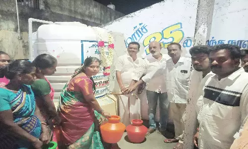 14-வது வார்டு பகுதியில் குடிநீர் தொட்டிகள் திறப்பு