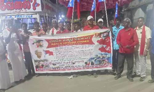 இளைஞர் பெருமன்றம் சார்பில் பிரசார பயணம்