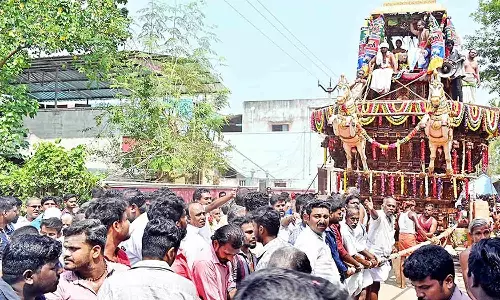 80 ஆண்டுகளுக்கு பிறகு நடக்கிறது; சுந்தரேசுவரர் கோவிலில் புதிய தேர் வெள்ளோட்டம்