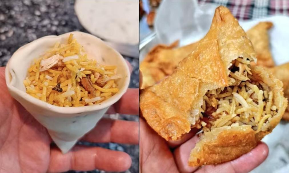 டுவிட்டரில் வைரலான பிரியாணி சமோசா