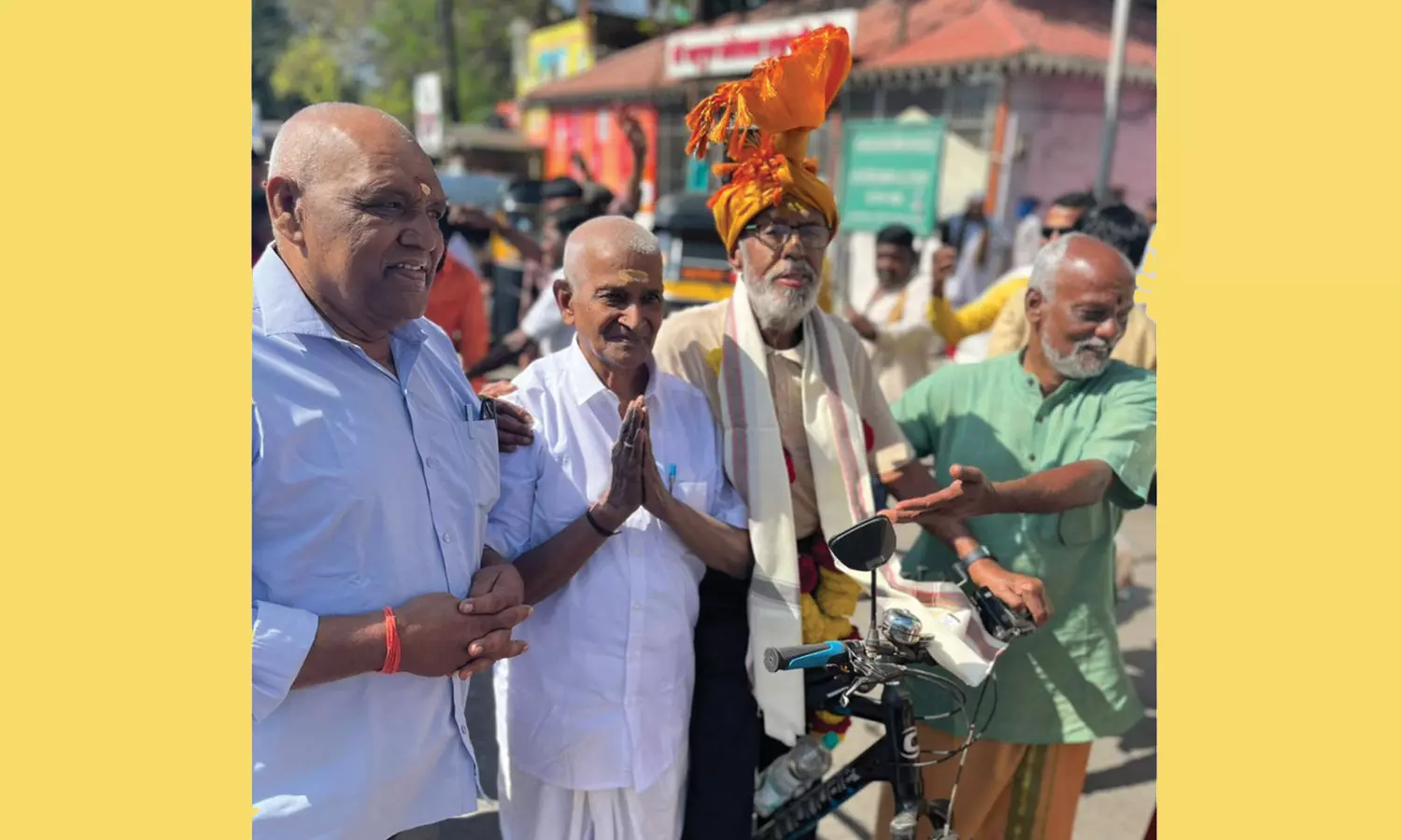 சேலத்தில் இருந்து சீரடிக்கு 1,207 கி.மீ. தூரம் சைக்கிளில் சென்ற 82 வயது சாய்பாபா பக்தர்