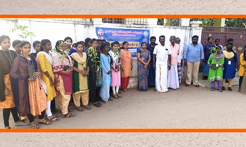 சாயர்புரம் அருகே  நாட்டு நலப்பணி திட்ட முகாம்