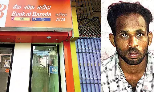 குடியாத்தத்தில் ஏ.டி.எம். எந்திரத்தை உடைத்து கொள்ளையடிக்க முயற்சி