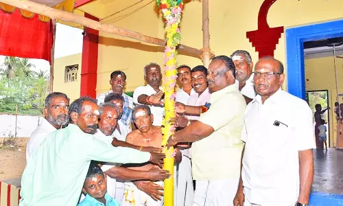 உடன்குடி அருகே அய்யனார் கோவில் பங்குனி திருவிழா கால்கோல் நிகழ்ச்சி