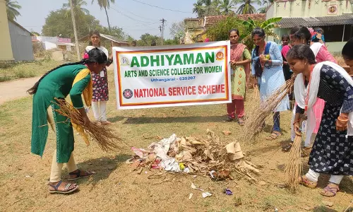 அதியமான் மகளிர் கல்லூரியின் நாட்டு நலப்பணித்திட்ட சிறப்பு முகாம்