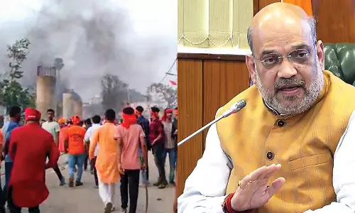 பீகார் கலவரத்தில் ஒருவர் பலி- வன்முறை குறித்து கவர்னரிடம் கேட்டறிந்த அமித்ஷா