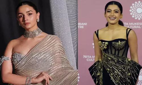 நாட்டு நாட்டு பாடலுக்கு நடனமாடிய ஆலியா பட்-ராஷ்மிகா மந்தனா