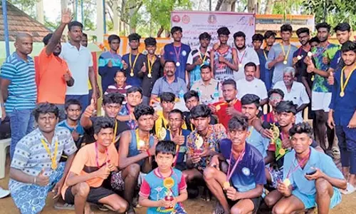 கயத்தாறு அருகே மினி மாரத்தான் போட்டி