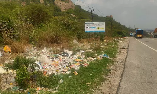 சாலையோரம் கொட்டப்படும் இறைச்சி கழிவுளால் நோய் பரவும் அபாயம்