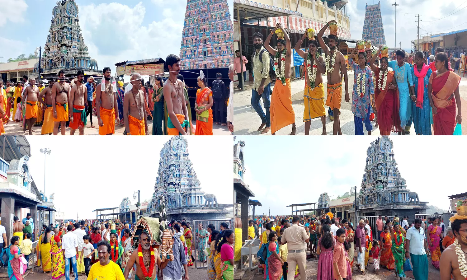 திருத்தணி கோவிலில் குவிந்த பக்தர்கள்: காவடி எடுத்து வந்து நேர்த்திக்கடன்