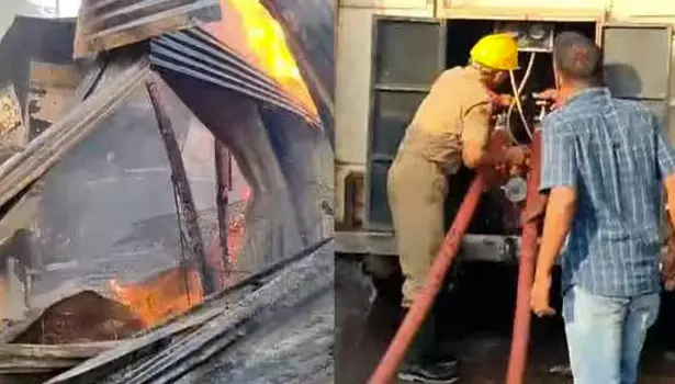 ஒடிசா மார்க்கெட்டில் பயங்கர தீ விபத்து: ரூ.50 கோடி மதிப்புள்ள பொருட்கள் சேதம் ஒடிசா மார்க்கெட்டில் பயங்கர தீ விபத்து: ரூ.50 கோடி மதிப்புள்ள பொருட்கள் சேதம்