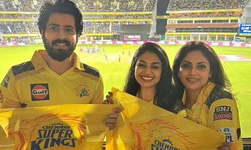 டோனி தலைமையிலான சிஎஸ்கே அணியின் வெற்றியை கொண்டாடிய எல். ஜி. எம் படக்குழு