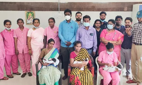 கடலூர் அரசு மருத்துவமனையில் 10 ஆண்டுக்கு பிறகு ஒரே பிரசவத்தில் பெண்ணுக்கு 3 ஆண் குழந்தைகள்