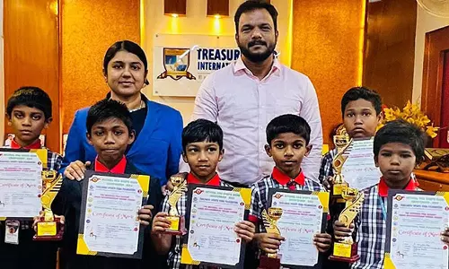 தேசிய அளவிலான யோகா போட்டியில் ட்ரஷர் ஐலண்ட் பள்ளி மாணவர்கள் வெற்றி