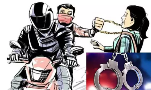 செயின் பறிப்பில் ஈடுபட்ட வாலிபர் கைது