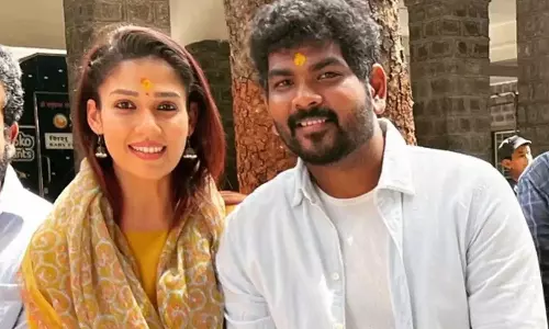 குலதெய்வம் கோயிலை தொடர்ந்து ஐராவதேஸ்வரர் கோயிலில் விக்னேஷ் சிவன் - நயன்தாரா சாமி தரிசனம்