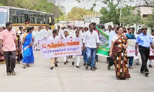 சீர்காழியில் கண்தானத்தை வலியுறுத்தி விழிப்புணர்வு பேரணி