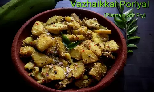 10 நிமிடத்தில் செய்யலாம் வாழைக்காய் வறுவல்