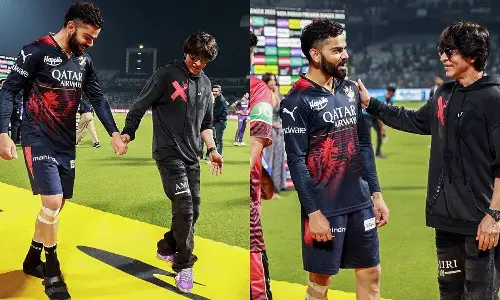 விராட் கோலியுடன் நடனமாடி முத்தமிட்ட ஷாருக்கான்- வைரலாகும் வீடியோ