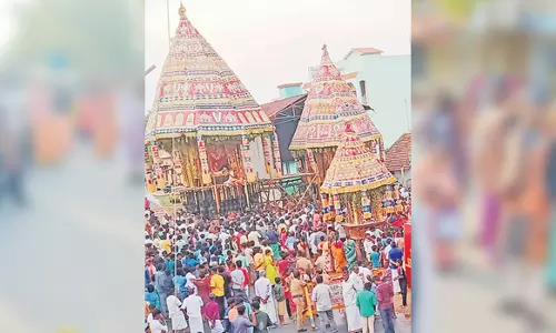 நங்கவள்ளியில் லட்சுமி நரசிம்மர் சோமேஸ்வரர் கோவில் தேரோட்டம்