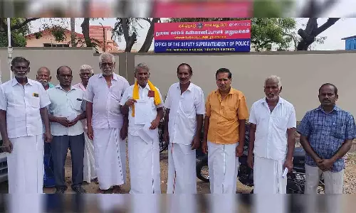 பல்லடம் அருகே குற்ற சம்பவங்களை தடுக்க டி.எஸ்.பி.யிடம் பொதுமக்கள் மனு
