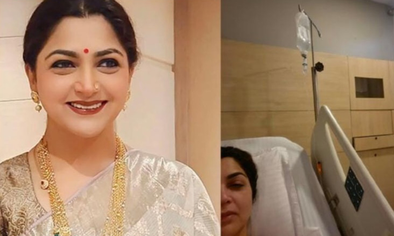 அடினோ வைரஸ் தாக்கத்தால் தீவிர காய்ச்சல்- குஷ்பு ஐதராபாத் ஆஸ்பத்திரியில் அனுமதி