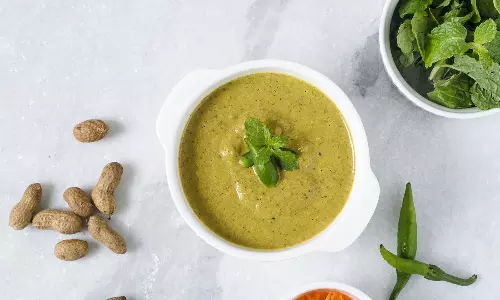 15 நிமிடத்தில் வேர்க்கடலை புதினா சட்னி செய்யலாம் வாங்க...