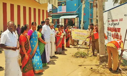 கூடலூர் நகராட்சியில் தூய்மை திட்ட விழிப்புணர்வு முகாம்