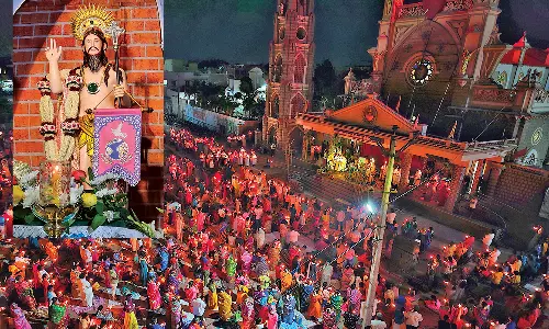 மேட்டுப்பட்டி புனித வியாகுல அன்னை ஆலயத்தில் ஈஸ்டர் பண்டிகையை முன்னிட்டு கிறிஸ்தவர்கள் சிறப்பு திருப்பலி